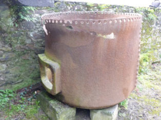 Un foyer de forge venant du moulin de Trompe-Souris