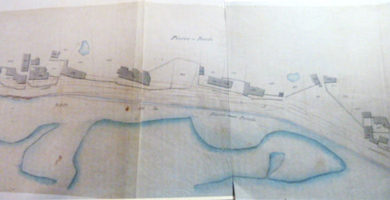 Plan du port de la Pierre Percée vers 1840