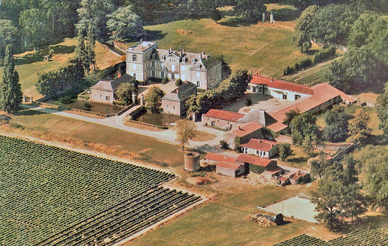 Prise de vue aérienne du château de la Berrière