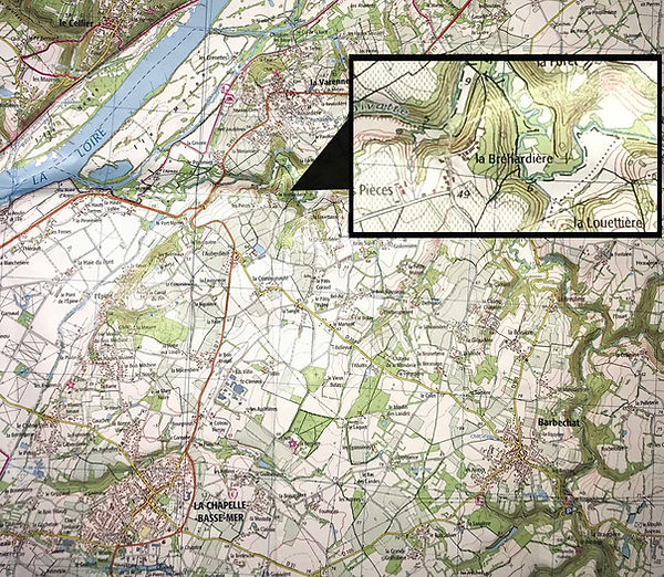 carte de la Bréhardière