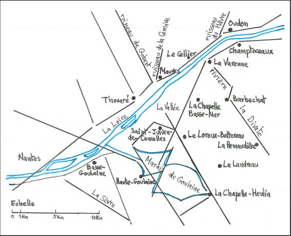 plan vallée Divatte sur Loire