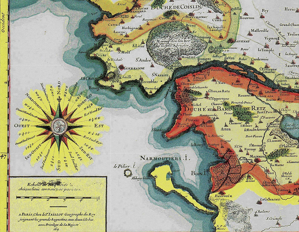 Carte du Pays Nantais de 1690