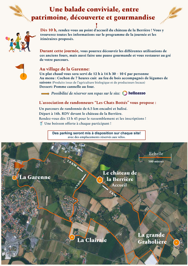 programme des balades à pied ou à vélo 20 septembre 2026 à Divatte sur Loire
