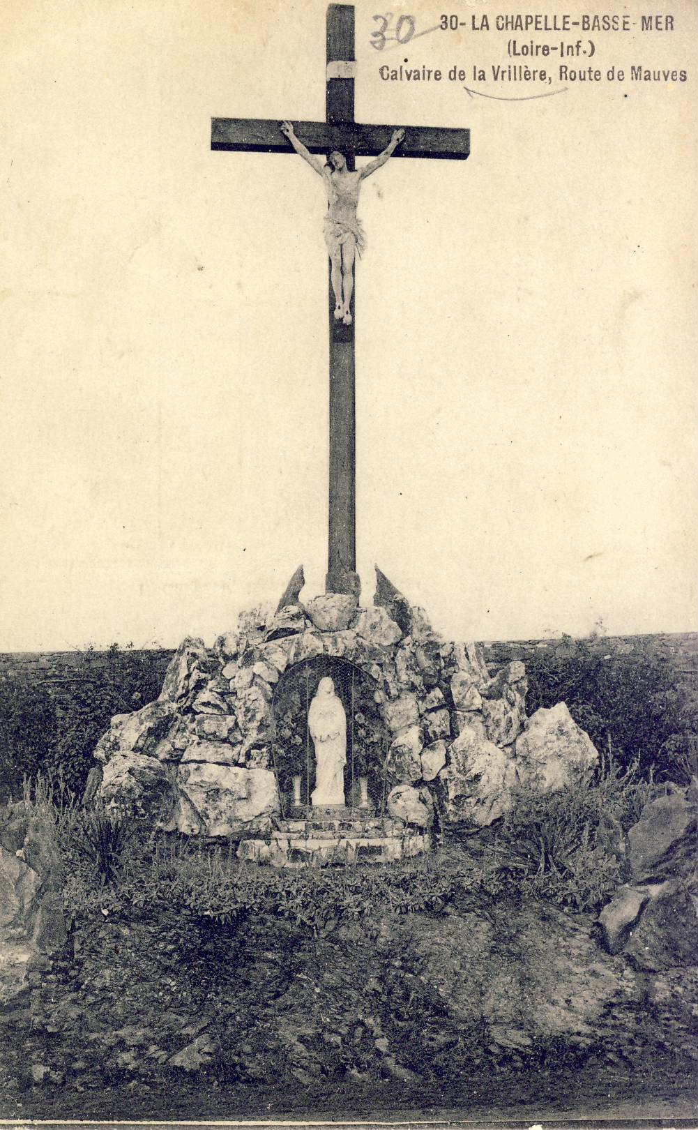 Calvaire de la Vrillère, route de Mauves