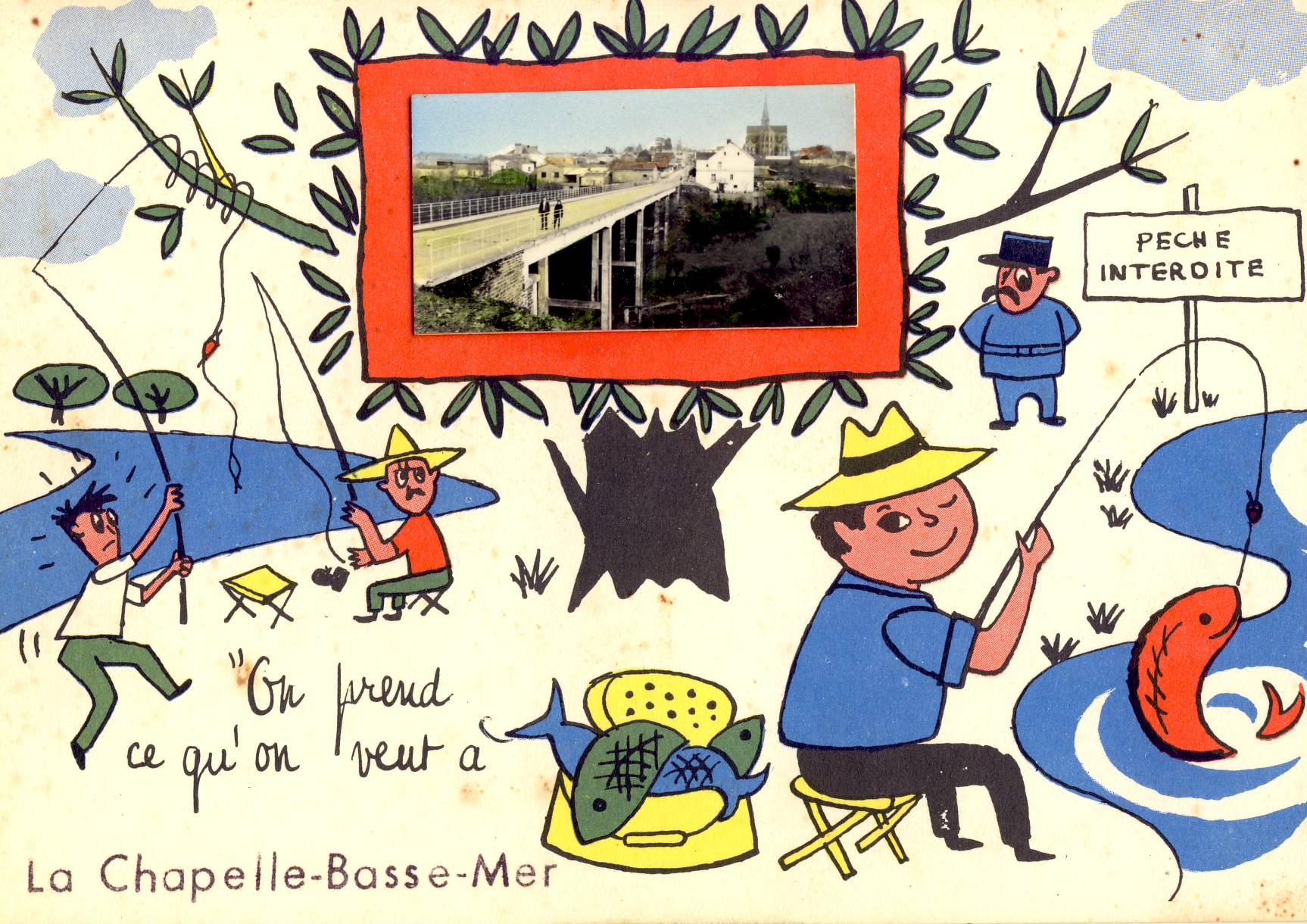 Carte fantaisie... de la Chapelle Basse-Mer