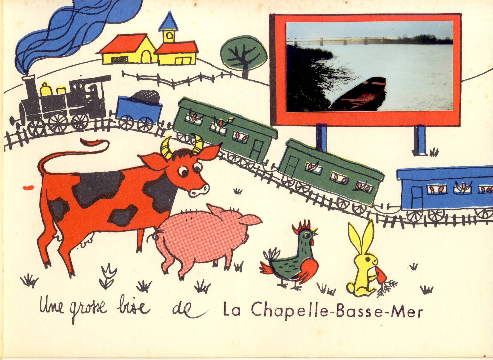 Carte fantaisie... de la Chapelle Basse-Mer